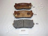 Комплект тормозных колодок, дисковый тормоз PP-K00AF Japanparts