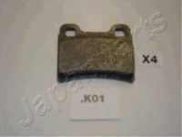 Колодки тормозные задние дисковые к-кт для Kia Joice MT 1999-2003 PP-K01AF Japanparts