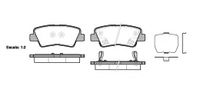Колодки тормозные задние дисковые к-кт для Hyundai Grandeur (V) 2011-2016 21362.02 Roadhouse