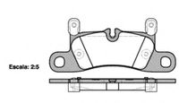 Колодки тормозные задние дисковые к-кт для Porsche Cayenne 2010-2017 21379.20 Roadhouse