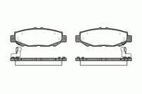 Колодки тормозные задние дисковые к-кт для Lexus GS 300/400/430 1998-2004 2424.04 Roadhouse