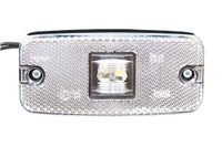 Фонарь габаритный LED 12-24V, белый (111х51мм, 2-светодиода) at22596 AT