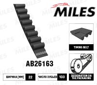 Ремень ГРМ MILES AB26163 AB26163 Miles