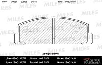 Колодки тормозные задние дисковые к-кт для Mazda Mazda 6 (GH) 2007-2013 E110149 Miles