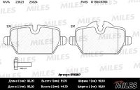 Колодки тормозные задние дисковые к-кт для Mini Countryman R60 2010-2016 E110267 Miles