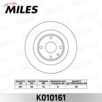 Тормозной диск задний M323 BJ 98-- K010161 Miles