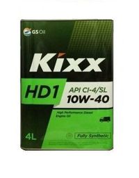 Масло моторное синтетическое Kixx HD1 CI-4 10W-40 для диз. двиг. 4л L206144TE1 Kixx