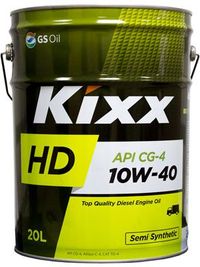 Масло моторное полусинт. для диз. двигатель Kixx HD 10w-40 API CG-4 - 20 л. l5255p20e1 Kixx