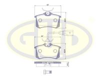 Колодки тормозные задние дисковые к-кт для Seat Alhambra 2000-2010 GBP026351 G.U.D.