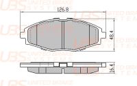 Тормозные колодки DAEWOO LANOS/MATIZ/CHEVROLET SPARK SOHC/CHERY QQ 02- передние B1104001 UBS