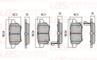 Колодки тормозные задние дисковые к-кт для Lifan Celliya 2014-2018 B1110002 UBS