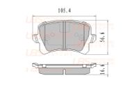 Колодки тормозные задние дисковые к-кт для Seat Alhambra 2010> BP1102002 UBS