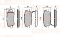 Колодки тормозные задние дисковые к-кт для Hyundai Genesis (BH) 2008-2014 bp1103022 UBS