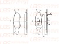 Премиум тормозные колодки для CHEVROLET COBALT (без ABS) 13-/KIA SEPHIA/SHUMA передние, в комплекте BP1103033 UBS