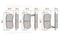 Колодки тормозные задние дисковые к-кт для TAGAZ Tager 2008-2012 BP1106002 UBS