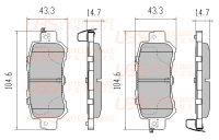 Премиум тормозные колодки для MAZDA CX-5 11- задние, в комплекте со смазкой (5г) BP1112002 UBS