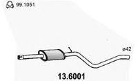 Средний глушитель выхлопных газов 13.6001 Asso