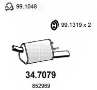 Глушитель выхлопных газов конечный 34.7079 Asso