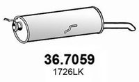 Глушитель выхлопных газов конечный 36.7059 Asso