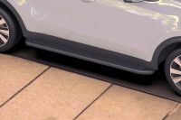 Комплект защиты штатных порогов алюминиевый профиль "Optima Black" 1700 черная Kia SPORTAGE 2016- afzdaalksp1601 Arbori