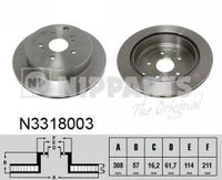 Тормозной диск N3318003 Nipparts