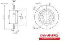 Диск тормозной BMW 3 98-, DBD1073 Dynamatrix-Korea