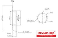 диск тормозной DBD1110 Dynamatrix-Korea