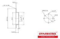 диск тормозной dbd1176 Dynamatrix-Korea