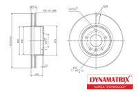 диск тормозной DBD1242 Dynamatrix-Korea
