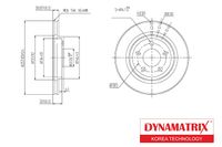 Тормозной диск передний DBD1376 Dynamatrix-Korea