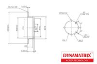 диск тормозной dbd1606 Dynamatrix-Korea