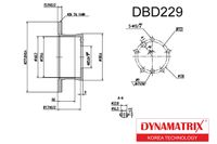 Диск тормозной VW LT 28-35 96-06, LT 28-46 96-06,  DBD229 Dynamatrix-Korea