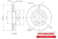 диск тормозной DBD264 Dynamatrix-Korea
