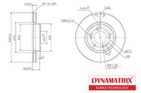 диск тормозной dbd829 Dynamatrix-Korea