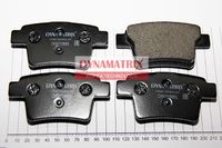 Колодки тормозные задние дисковые к-кт для Jaguar X-TYPE 2001-2009 DBP1885 Dynamatrix-Korea