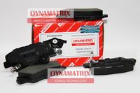 комплект колодок для дисковых тормозов DBP4387 Dynamatrix-Korea
