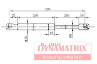 Амортизатор багажника RENAULT MEGANE Scenic 97-99, dgs7755hb Dynamatrix-Korea