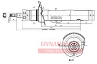 амортизатор подвески газонаполненный DSA333728 Dynamatrix-Korea