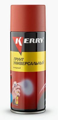Краска-спрей ГРУНТ черный  Грунтовка аэрозоль (KERRY) 520мл kr9253 Kerry