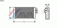 Радиатор печки AUDI 100/A6 AI6052 Ava