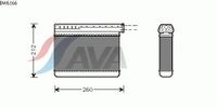Теплообменник, отопле�ние салона BW6166 Ava
