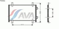 Радиатор кондиционера внешний FTA5302 Ava