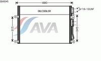 Радиатор кондиционера внешний JEA5045 Ava