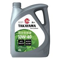 ТАКАЯМА SAE 10w40 API SN/CF 4л (пластик) масло п/с 605517 Takayama