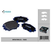 Колодки тормозные дисковые BPD078N131 Faro