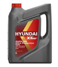 Моторное масло синтетическое HYUNDAI XTeer Gasoline Ultra Protection 5W40 (1061126), 6 л 1061126 Hyundai XTeer