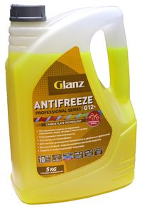 Glanz Антифриз G-12+ Carboxylate PRO желтый 5кг GL-014 gl014 Glanz
