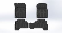 Резиновые 3D Premium коврики в салон SRTK на Suzuki Grand Vitara 3 поколение рестайлинг [2012-2014] prsuzgrv05g02058 SRTK