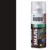 Эмаль черная глянцевая  520мл KUDO ku1002 Kudo