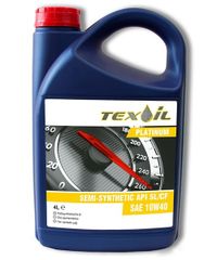 Полусинтетическое моторное масло Texoil SAE 10W40 API SL/CF PLATINUM 4л MM10318 Texoil